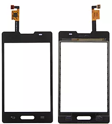 Сенсор (тачскрін) LG Optimus L4 E440 (original) Black - фото Сенсор (тачскрін) LG Optimus L4 E440 (original) Black