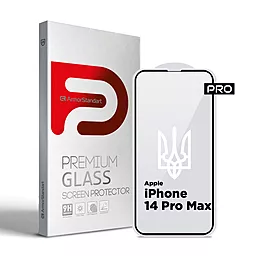 Защитное стекло ArmorStandart Pro 3D LE для Apple iPhone 14 Pro Max Black (ARM65656)