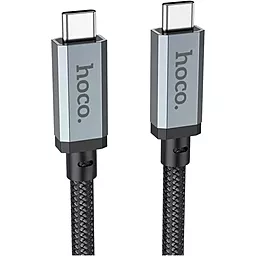 Мультимедийный кабель Hoco US05 USB4.0 Type-C - Type-C 8k 60hz 100w 5a 2м 40gbps PD data cable Black - фото Мультимедийный кабель Hoco US05 USB4.0 Type-C - Type-C 8k 60hz 100w 5a 2м 40gbps PD data cable Black