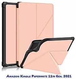 Чехол для планшета BeCover Ultra Slim Origami для Amazon Kindle Paperwhite 11th Gen. 2021 Rose Gold (707223) - фото Чехол для планшета BeCover Ultra Slim Origami для Amazon Kindle Paperwhite 11th Gen. 2021 Rose Gold (707223)
