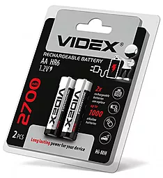 Аккумулятор Videx AA (R6) 2700mAh 2шт