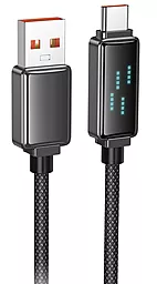 Кабель Borofone BU53 Meteor USB-A - Type-C 25w 5a 1.2м cable Black - фото Кабель Borofone BU53 Meteor USB-A - Type-C 25w 5a 1.2м cable Black