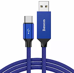 USB Кабель Baseus 5W 3A USB Type-C Cable Blue (CATYW-B03)