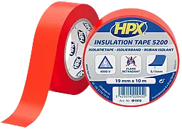 Изолента HPX IR1910 HPX5200 0.15мм х 19мм х 10м красая - фото Изолента HPX IR1910 HPX5200 0.15мм х 19мм х 10м красая