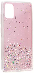 Чехол Epik Star Glitter Samsung A515 Galaxy A51 Clear/Pink