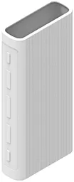 Силиконовый чехол для Xiaomi Mi Power bank 2C 20000mAh / 3 20000 (PLM18ZM) White