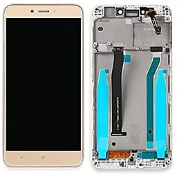 Дисплей Xiaomi Redmi 4X, 4X Pro с тачскрином и рамкой, Gold - фото Дисплей Xiaomi Redmi 4X, 4X Pro с тачскрином и рамкой, Gold