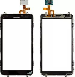 Сенсор (тачскрін) Nokia E7-00 with frame (original) Black