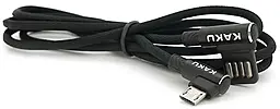 Кабель iKaku KSC-028 JINDIAN USB-A - micro USB 12w 2.4a 1m Cable Black - фото Кабель iKaku KSC-028 JINDIAN USB-A - micro USB 12w 2.4a 1m Cable Black