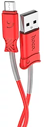 Кабель Hoco X24 Pisces USB-A - micro USB 12w 2.4a 1м cable Black - мініатюра 2 Кабель Hoco X24 Pisces USB-A - micro USB 12w 2.4a 1м cable Black - мініатюра 2