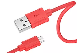 Кабель Borofone BX52 USB-A - micro USB 12w 2.4a 1м cable Red - мініатюра 3 Кабель Borofone BX52 USB-A - micro USB 12w 2.4a 1м cable Red - мініатюра 3