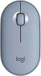 Компьютерная мышка Logitech Pebble M350 USB (910-005719) Blue/Grey - фото Компьютерная мышка Logitech Pebble M350 USB (910-005719) Blue/Grey