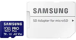 Карта памяти Samsung microSDXC Pro Plus 128GB UHS-I U3 V30 A2 Class 10 + SD-adapter (MB-MD128SA/EU) - фото Карта памяти Samsung microSDXC Pro Plus 128GB UHS-I U3 V30 A2 Class 10 + SD-adapter (MB-MD128SA/EU)