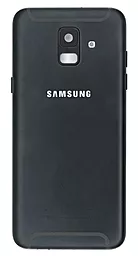 Задня кришка корпусу Samsung Galaxy A6 Duos 2018 A600 зі склом камери  Black