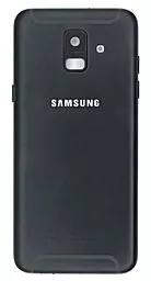 Задняя крышка корпуса Samsung Galaxy A6 Duos 2018 A600 со стеклом камеры Black - фото Задняя крышка корпуса Samsung Galaxy A6 Duos 2018 A600 со стеклом камеры Black