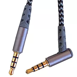 Аудіо кабель TCOM AUX mini Jack 3.5mm M/M Cable 1.5 м gray