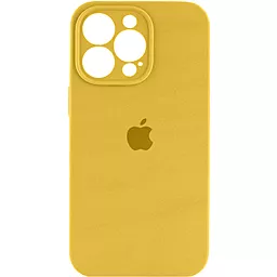 Чехол Silicone Case Full Camera for Apple IPhone 14 Pro Max Yellow
