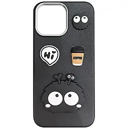Чехол Epik Leather Toys для Apple iPhone 11 Pro Monster / Black - фото Чехол Epik Leather Toys для Apple iPhone 11 Pro Monster / Black