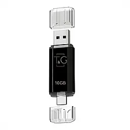 Флешка T&G 16gb USB/Type C 009 Black - фото Флешка T&G 16gb USB/Type C 009 Black
