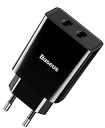 Сетевое зарядное устройство Baseus Speed Mini 2USB 10.5W Black (CCFS-R01)
