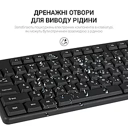 Клавиатура OfficePro SK166 Black - миниатюра 8