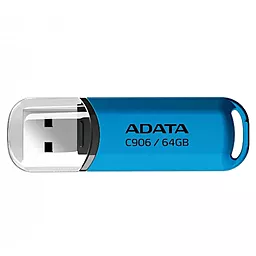 Флешка ADATA 64 GB C906 USB 2.0 (AC906-64G-RWB) blue - фото Флешка ADATA 64 GB C906 USB 2.0 (AC906-64G-RWB) blue