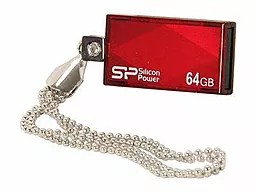 Флешка Silicon Power Touch 810 64GB (SP064GBUF2810V1R) Red - фото Флешка Silicon Power Touch 810 64GB (SP064GBUF2810V1R) Red