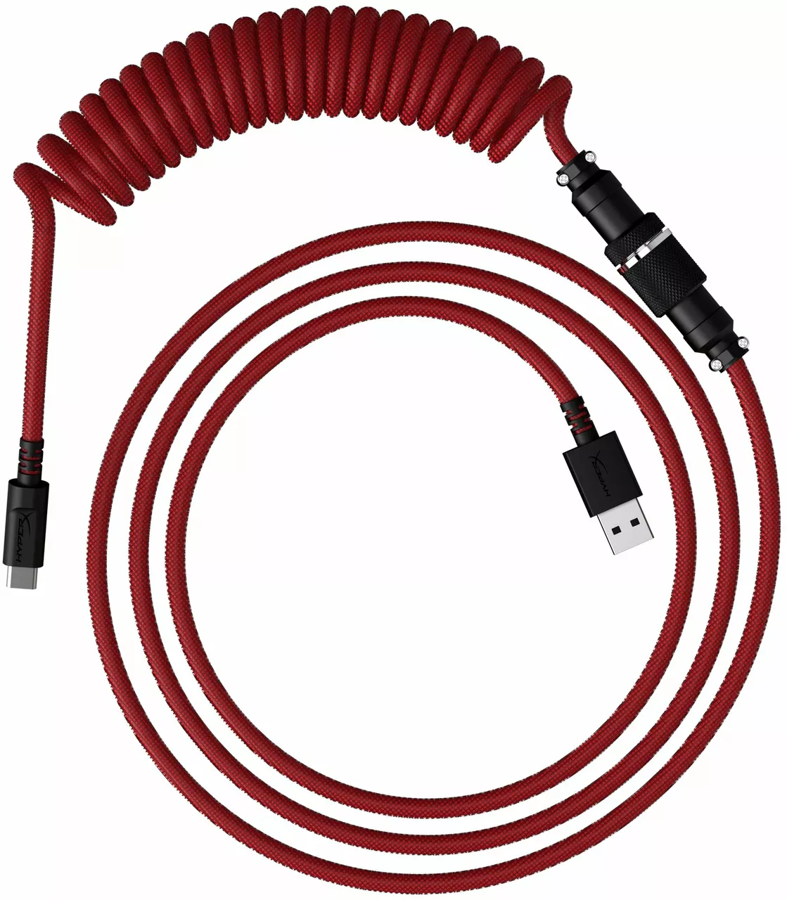 Кабель HyperX USB-A - Type-C 12w 2.4a 1.37м cable Red/Black (6J677aA) - фото 2