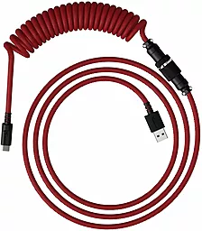 Кабель HyperX USB-A - Type-C 12w 2.4a 1.37м cable Red/Black (6J677aA) - миниатюра 2 Кабель HyperX USB-A - Type-C 12w 2.4a 1.37м cable Red/Black (6J677aA) - миниатюра 2