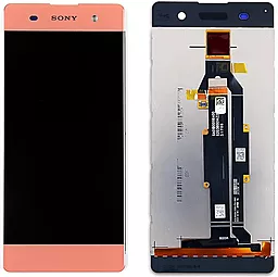 Дисплей Sony Xperia XA (F3111, F3112, F3113, F3115, F3116) с тачскрином, оригинал, Pink