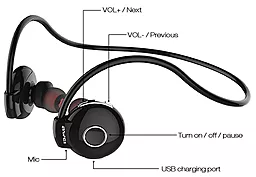 Навушники Awei A845BL Black - мініатюра 7
