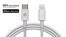 Кабель REAL-EL MFI USB Type-C - Lightning 20w 3a 1м PD сable White (4743304104680) - фото Кабель REAL-EL MFI USB Type-C - Lightning 20w 3a 1м PD сable White (4743304104680)
