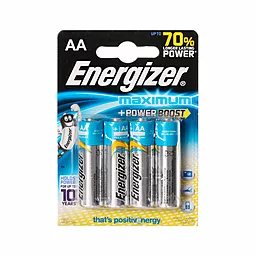 Батарейки Energizer AA / LR6 Maximum 4шт - фото Батарейки Energizer AA / LR6 Maximum 4шт