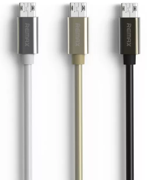 Кабель Remax Emperor USB-A - micro USB 12w 2.4a 1м cable Black (RC-054m) - фото 2