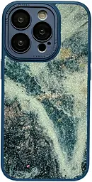 {"ru": "Чехол", "uk": "Чохол"} 1TOUCH Glitter Marble Case для Apple iPhone 13 Pro Blue