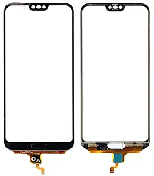 Сенсор (тачскрін) Huawei Honor 10 COL-L29 (без датчика Touch ID) Black - фото Сенсор (тачскрін) Huawei Honor 10 COL-L29 (без датчика Touch ID) Black