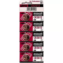 Батарейки Maxell CR2012 1шт