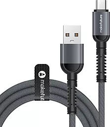 Кабель MakeFuture USB-A - micro USB 12w 2.4a 1м cable Grey (MCB-MD2GR) - фото Кабель MakeFuture USB-A - micro USB 12w 2.4a 1м cable Grey (MCB-MD2GR)