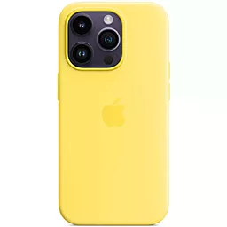 Чехол Silicone Case Full with MagSafe and SplashScreen для Apple iPhone 14 Pro Max Canary Yellow - фото Чехол Silicone Case Full with MagSafe and SplashScreen для Apple iPhone 14 Pro Max Canary Yellow