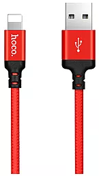 Кабель Hoco X14 Times Speed USB-A - Lightning 12w 2.4a 1м cable Red / Black