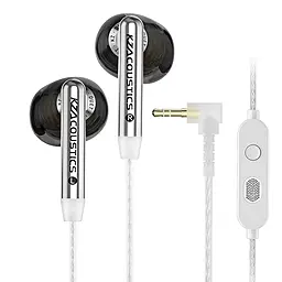Наушники KZ Duet mic Obsidian Black - фото Наушники KZ Duet mic Obsidian Black