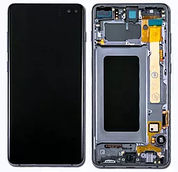 Дисплей Samsung Galaxy S10 Plus G975 с тачскрином и рамкой, original PRC, Prism Blue