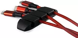 Органайзер для кабеля ExtraDigital CC-967 Cable Clips Black (KBC1806) - миниатюра 3