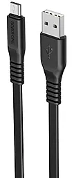 Кабель USB Borofone BX23 12W 2.4A micro USB Cable Black
