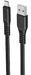 Кабель Borofone BX23 USB-A - micro USB 12w 2.4a 1м cable Black