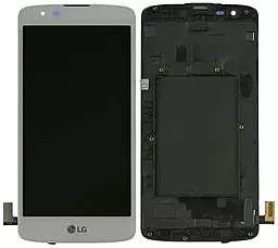 Дисплей LG Escape 3, K8 2016, Phoenix 2 (K350, K373, LM-X212(G), VS500PP) з тачскріном і рамкою, White