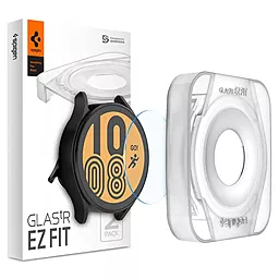 Защитное стекло Spigen для Galaxy Watch 4 (44mm) EZ FiT GLAS.tR (2шт), (AGL03429)