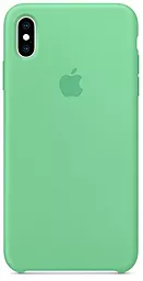 Чехол Apple Silicone Case PB для Apple iPhone XS Max Spearmint