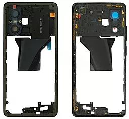 Рамка корпусу Xiaomi Poco X5 Pro Black - фото Рамка корпусу Xiaomi Poco X5 Pro Black