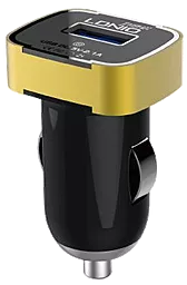 Автомобільний зарядний пристрій LDNio USB Car Charger 2.1A Black / Gold (DL-C211)